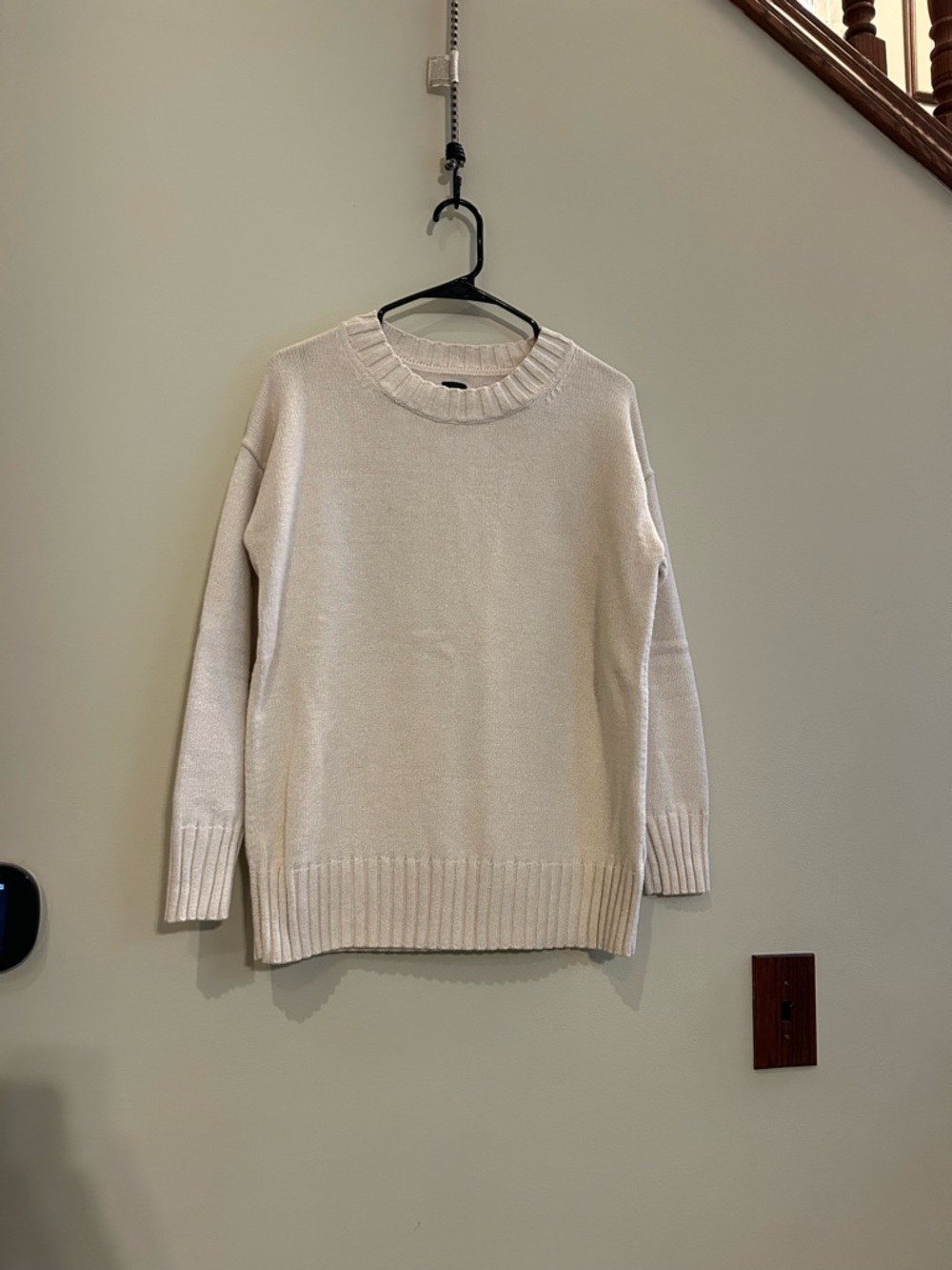 GAP Cotton Relaxed Tunic Sweater in Slick Rock Beige